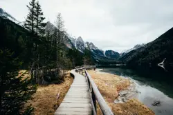 Antholzer See mountains