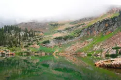 This photo was taken during a family hike while staying