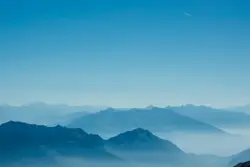 Blue mountains at daytime