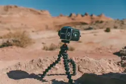 Black action camera