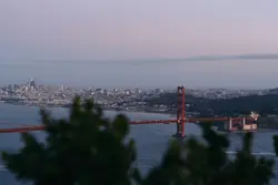 A view of the golden gate bridge in san francisco