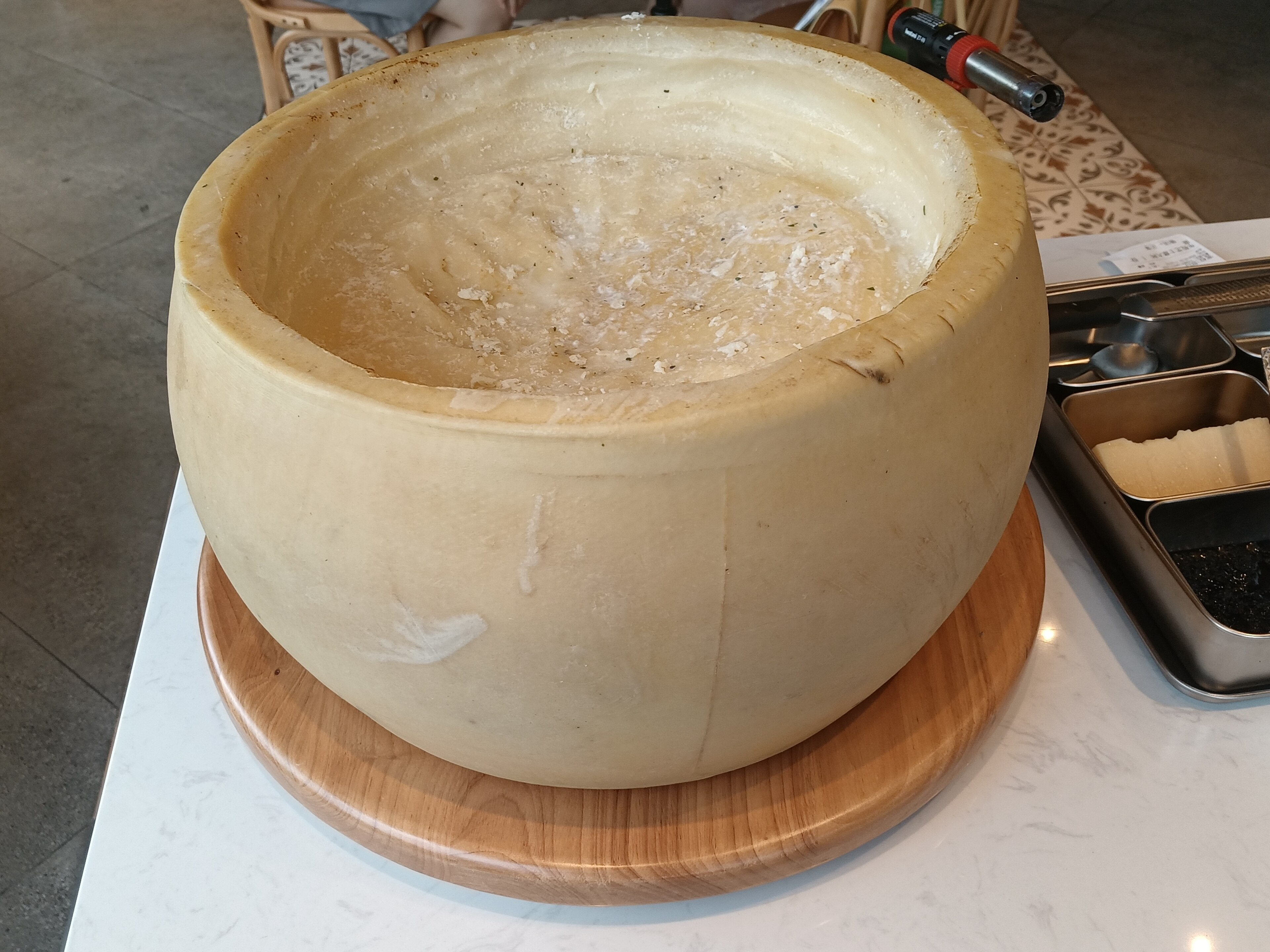Bowl Of Water With A Wooden Bowl On Top