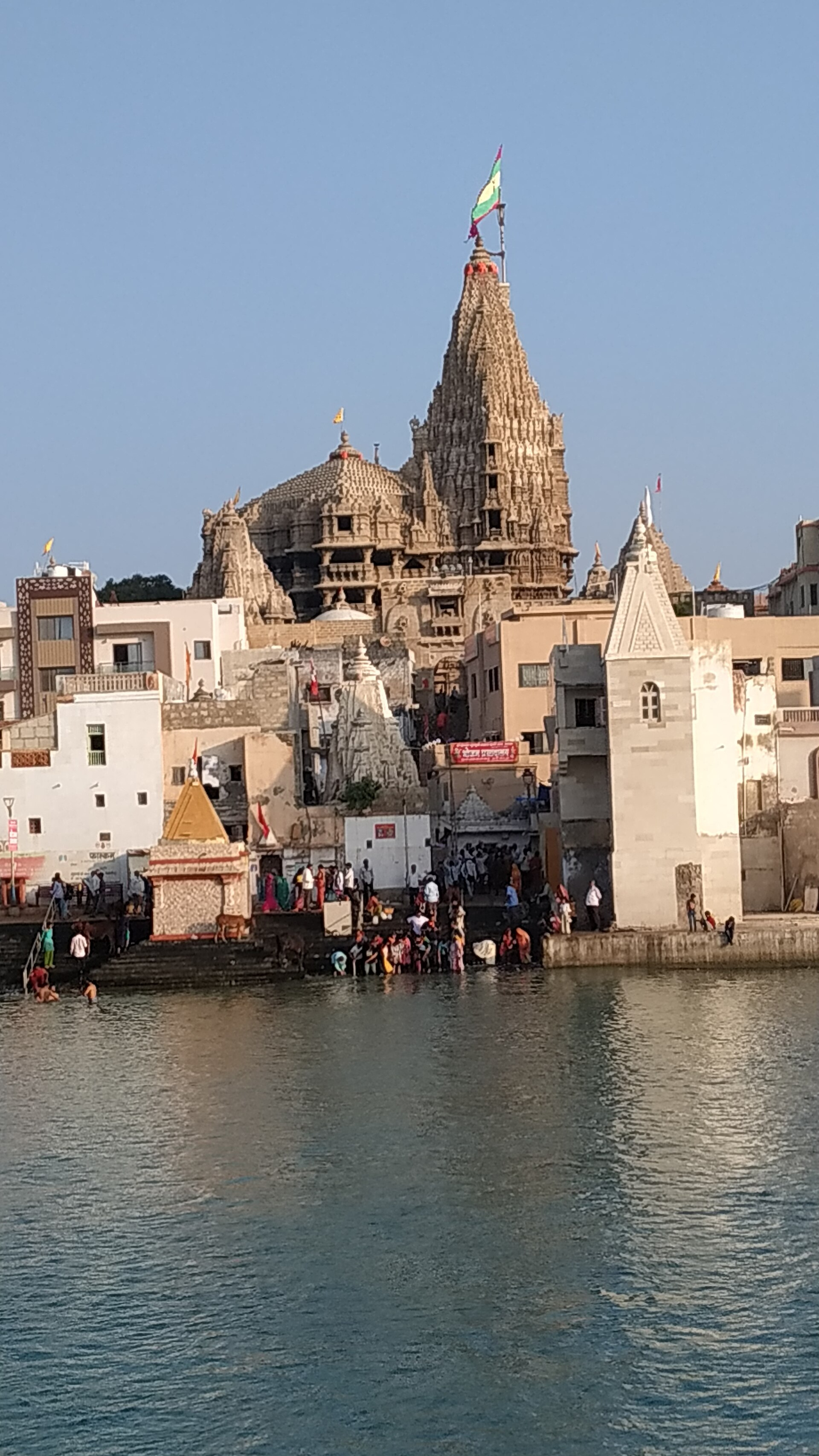 Dwarka temple Gomati ghat