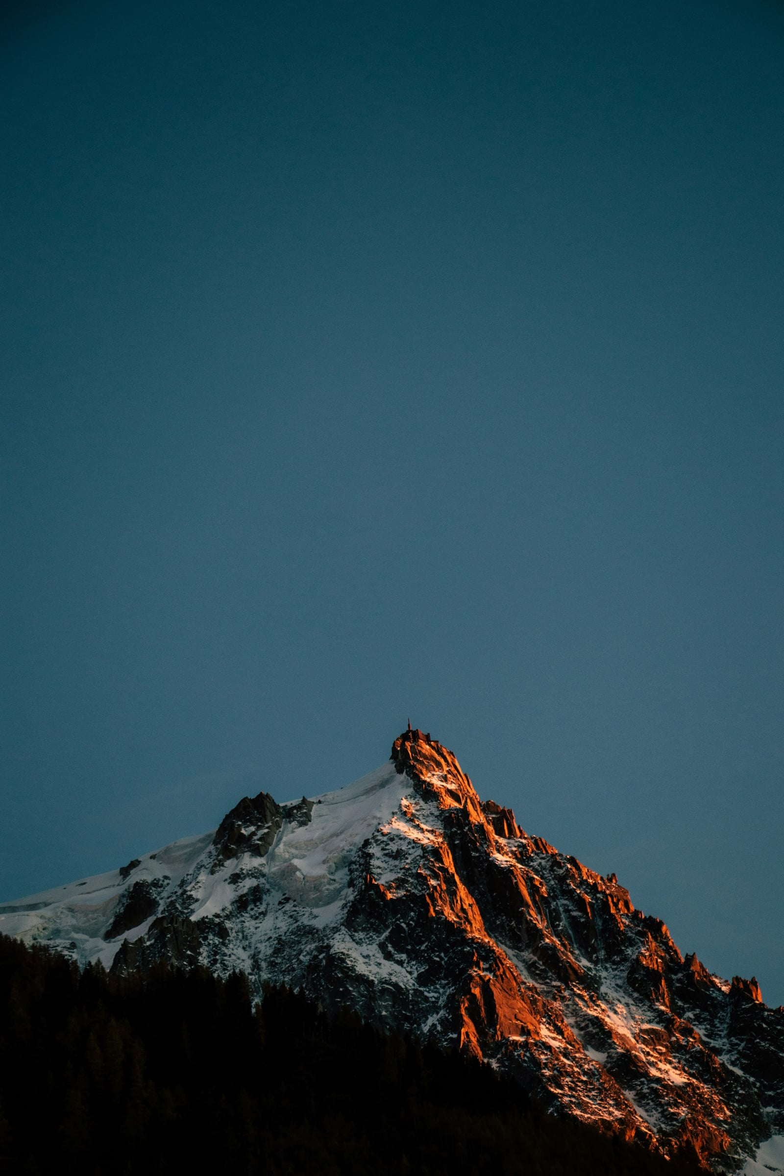 Mountain Range With A Mountain