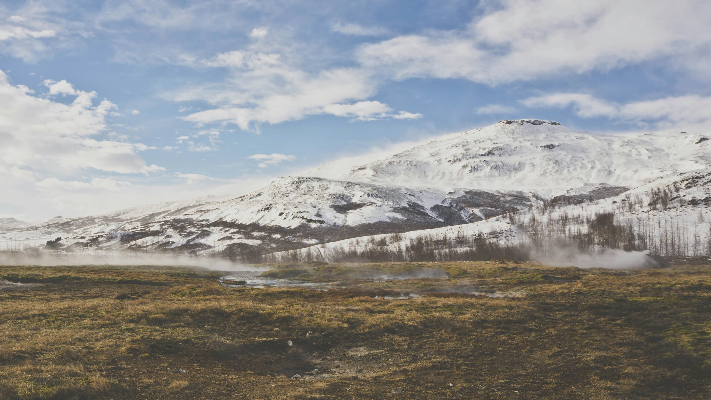 Mountain Range With A Mountain